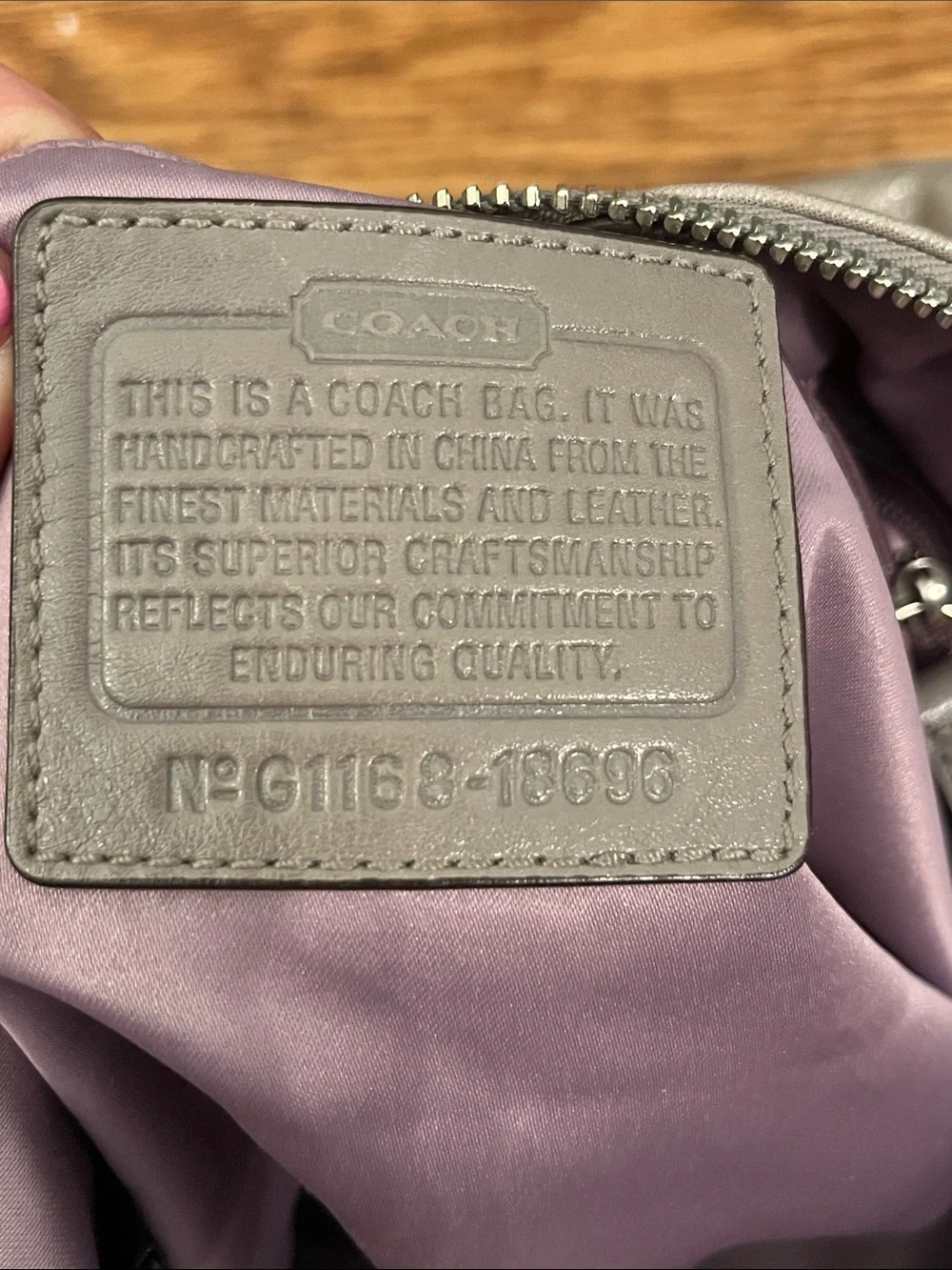 Coach Chelsea Ashlyn Pewter Metallic Pebbled Leather Hobo Shoulder Bag No18696